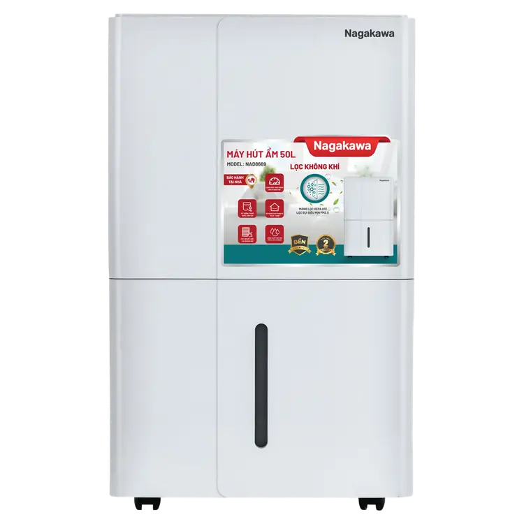 Máy hút ẩm lọc không khí 50L Nagakawa NAD8667
