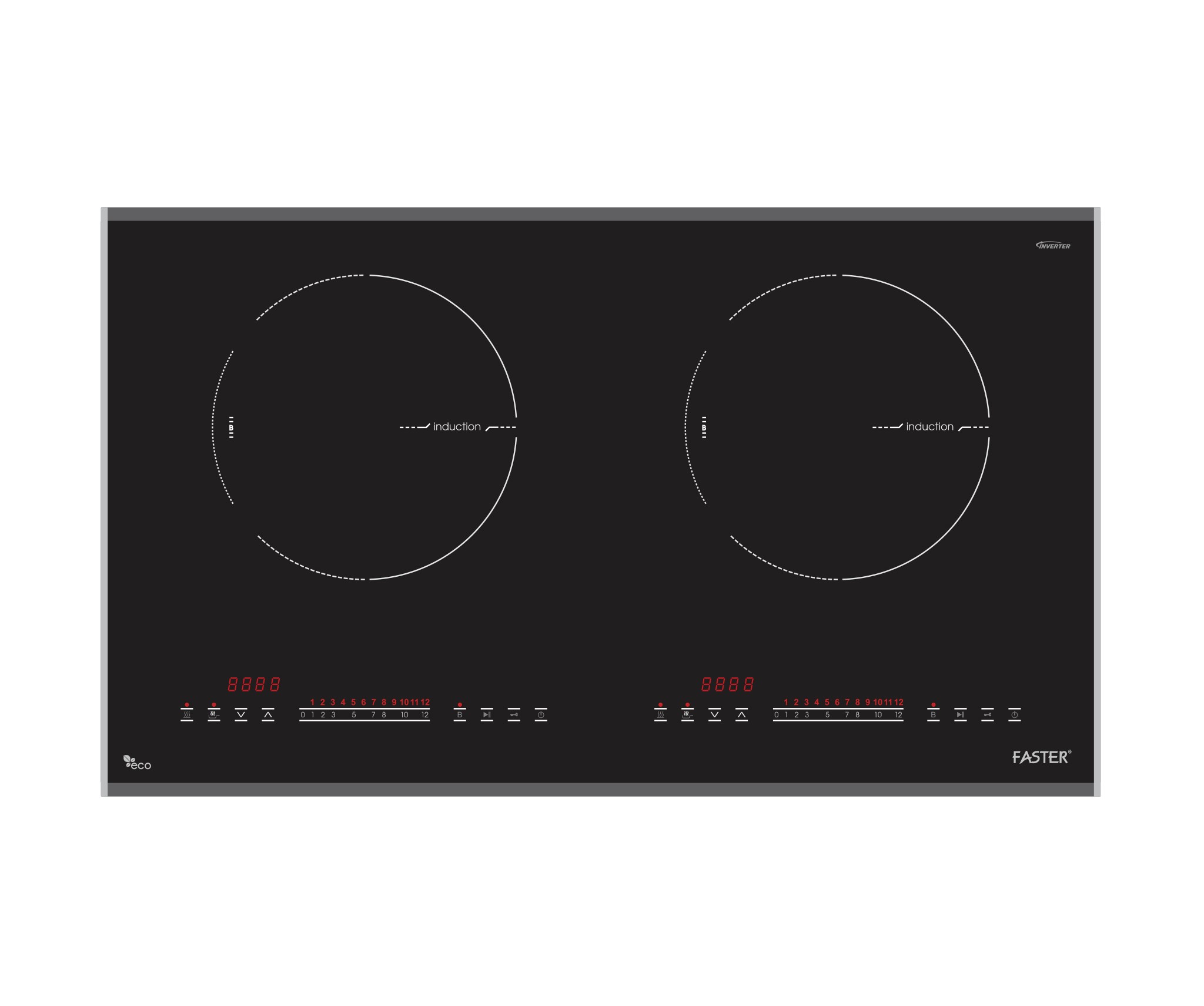 Bếp từ 2 vùng nấu Inverter Faster FS 835I Pro