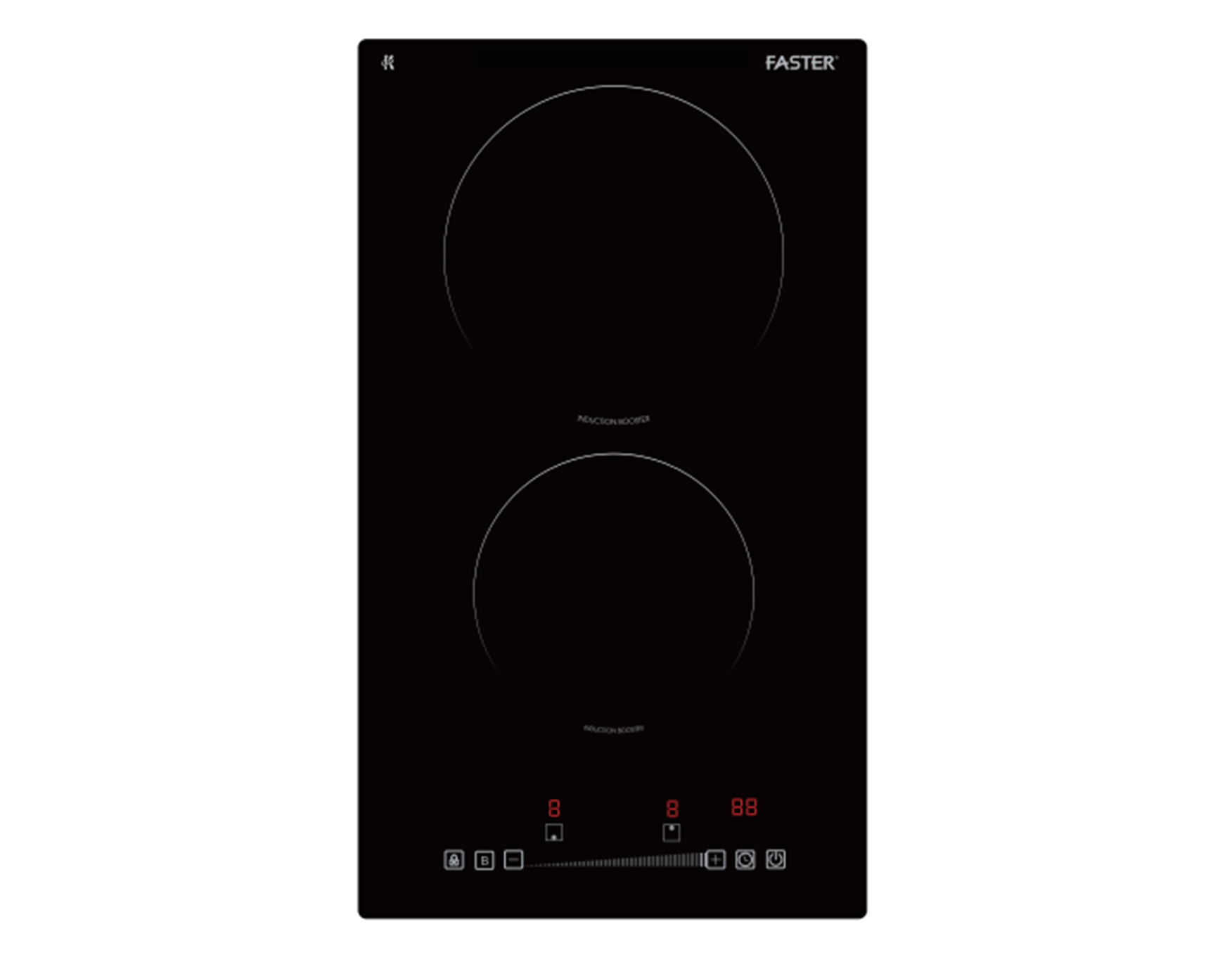 Bếp từ domino 2 vùng nấu Inverter Faster FS323DI